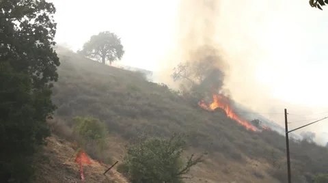 Helicopter water drop Stock Footage 49560368
