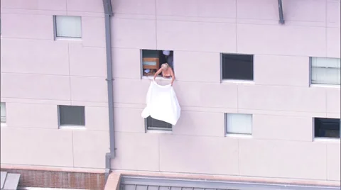 Helicopter Window People Stock Footage 37278081