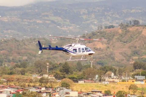 Helicoptero / TI-BFS /BELL 206L-4 Stock Photos