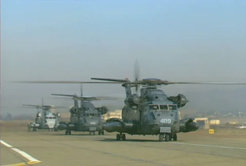 Helicopters 03 Stock Footage 505515