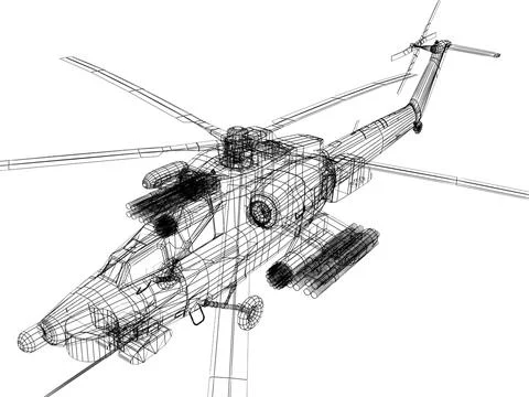 Helicopters collection 3D Model