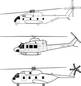 Helicopters イラスト素材