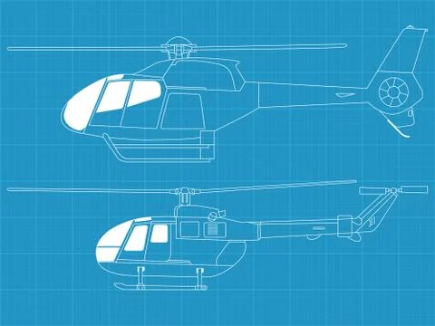 Helicopters Stock Illustration