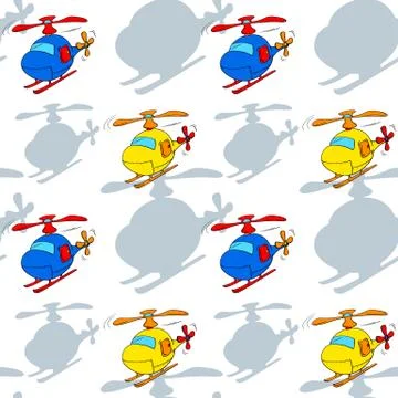 Helicopters 库存插图