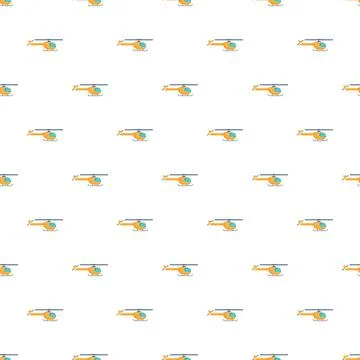 Helicopters seamless pattern representing aviation transport and childhood 스톡 일러스트
