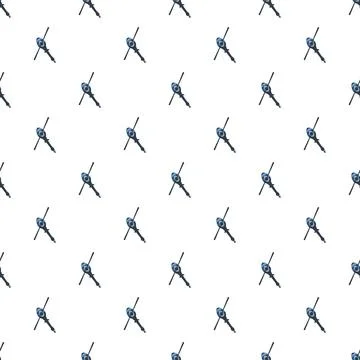 Helicopters seamless repeating pattern background for aviation themes Stock Illustration