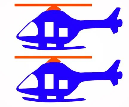 Helicopters vector Stock Illustration