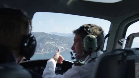 Helictoper Tour over the Cone d'Azur. Stock Footage