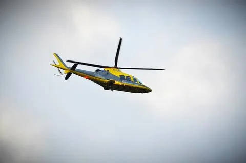 Helimed 54 in flight 库存照片