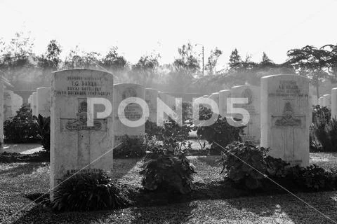 Heliopolis Commonwealth War Cemetery Stock Photos