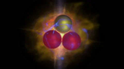 Helium-3   3d animation render Stock Footage 172458768