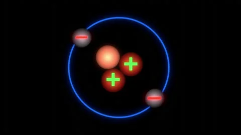 Helium-3   looping 3d animation render Video stock 172991302