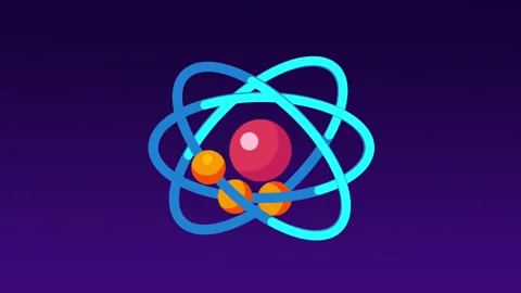 Helium Atom Representation Stock Footage 335639505