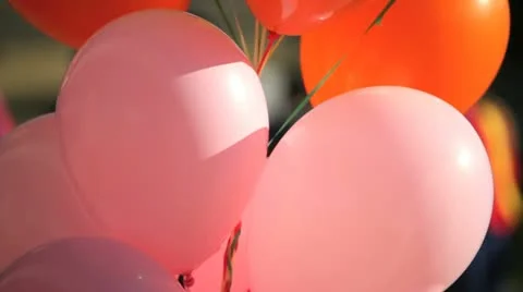 Helium balloons Stock Footage 13956138