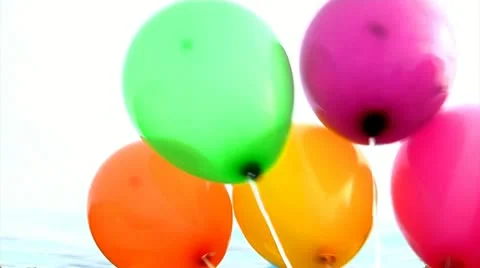 Helium balloons Stock Footage 22635931