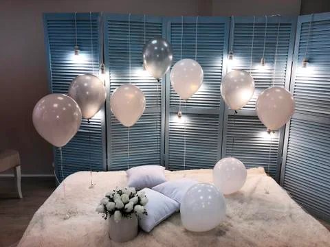 Helium balloons Stock Photos