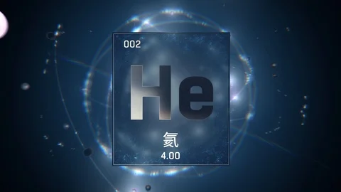 Helium as Element 2 of the Periodic Tabl... | Stock Video | Pond5