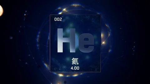 Helium as Element 2 of the Periodic Tabl... | Stock Video | Pond5