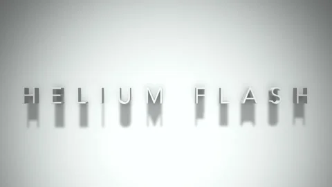 Helium flash 3D title animation with shadows on a white background Stock Footage 297904476