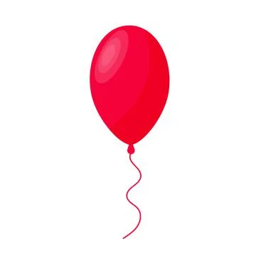 Helium Flying Balloon Illustrazione stock
