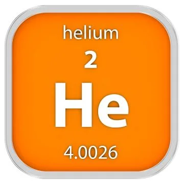 Helium material sign Fotos Stock