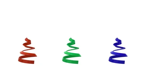 Helix colour Tree rotate on white background 库存影片 906299