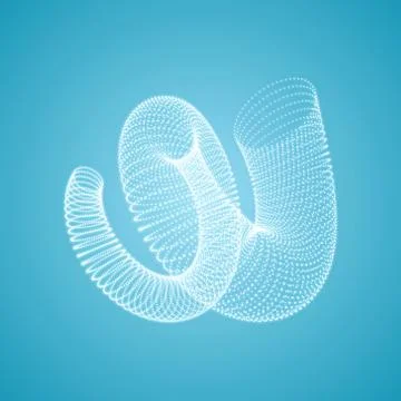 Helix. Connection structure. 3d Vector Illustration. Stock Illustration