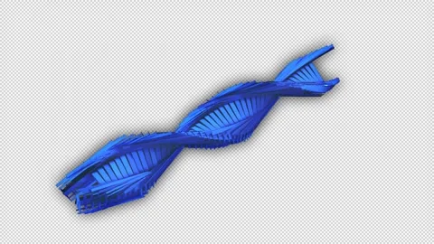 Helix DNA Alpha Channel Stock Footage 283890870