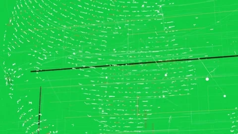 Helix entering right grid sliding beams sweeping nodes pulsing forming schematic Stock-Footage 337142652