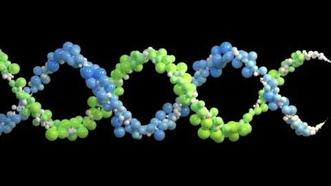 Helix Model. Abstract form. 3D rendering. Stock-Footage 136314217