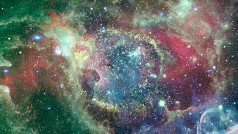 The Helix Nebula in deep space. Elements of this image furnished by NASA. Fotos Stock