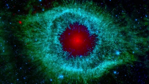 Helix nebula in the space. Elements of this video furnished by NASA. 動画素材 229788001
