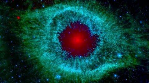 Helix nebula in the space. Elements of this video furnished by NASA. 動画素材 233184011
