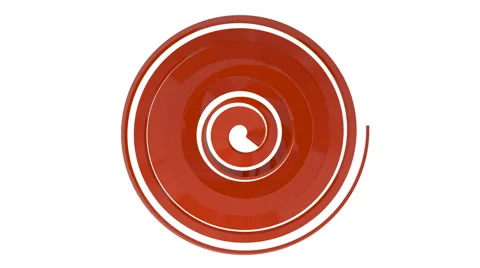 Helix red Tree rotate on white background top view 库存影片 906313