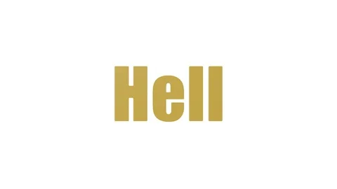 Hell Animated Wordcloud Isolated Stock Footage 103652470