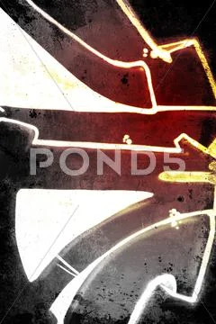 Hell background over old dirty wall, urban hip hop background gray texture pa Stock Illustration