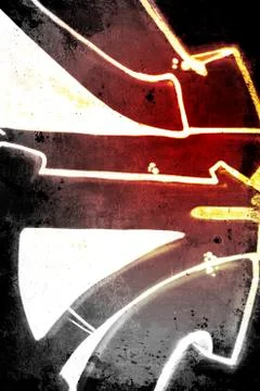 Hell background over old dirty wall, urban hip hop background gray texture pa Stock Illustration