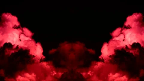 Hell Clouds Mirroring Vj Loop Bckground Stock Footage 85995611