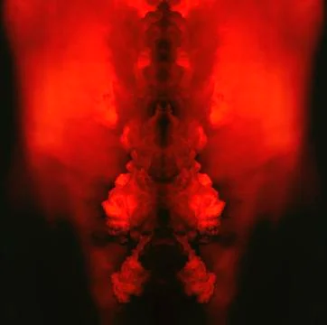 Hell like colored Cumulus Type clouds. Stock Photos