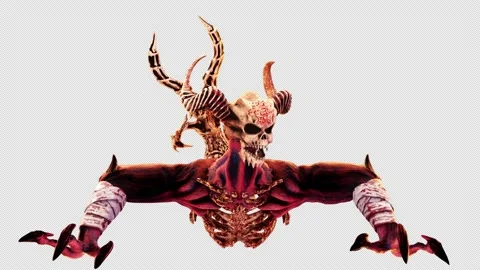 The Hell Creature VJ Loop Stock Footage 137242390