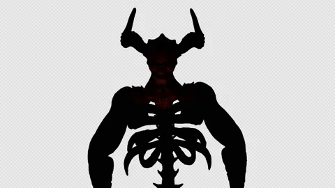 The Hell Creature VJ Loop Stock Footage 138404164