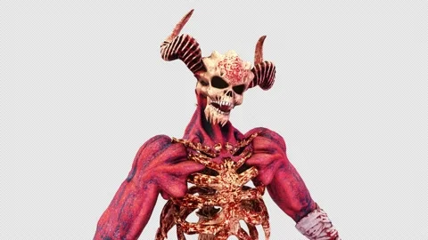 The Hell Creature VJ Loop Stock Footage 142216331