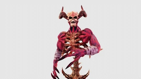 The Hell Creature VJ Loop Stock Footage 144707638