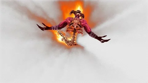 The Hell Creature VJ Loop Stock Footage 144707700