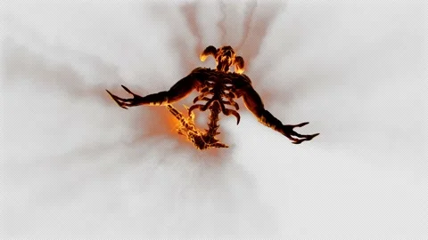 The Hell Creature VJ Loop Stock Footage 144707736