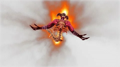 The Hell Creature VJ Loop Stock Footage 144707750