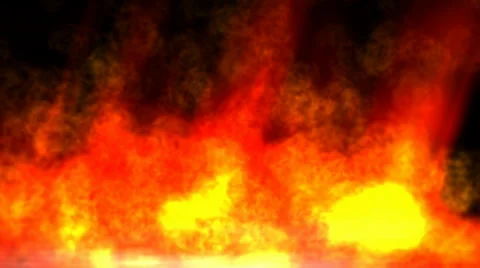 Hell fire animation Stock Footage 25616052