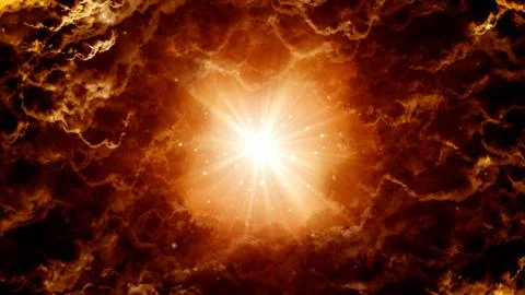 Hell Fire Clouds Stock Illustration