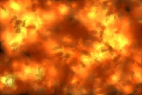 Hell fire - digital animation Stock Footage 132538