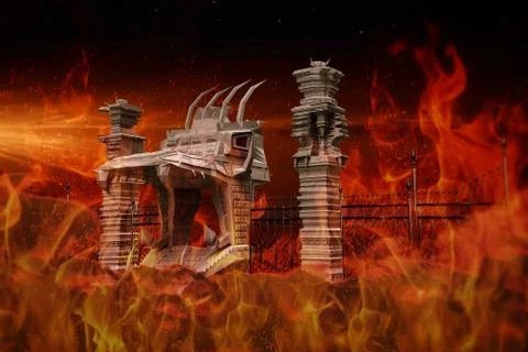Hell gate Stock Illustration